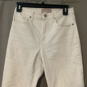 Everlane high rise white jeans